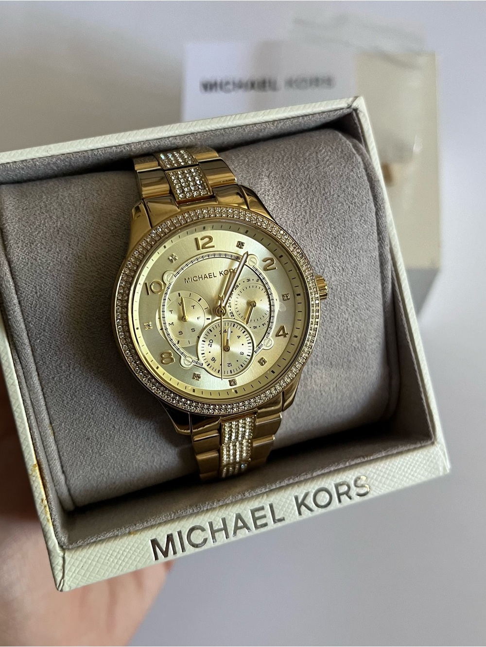 Women’s gold Michael Kors Watch